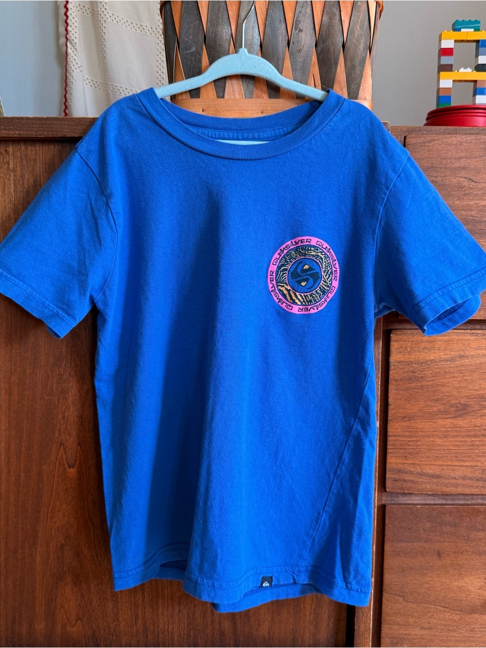 Kids Blue Graphic Tee with Surf Patch